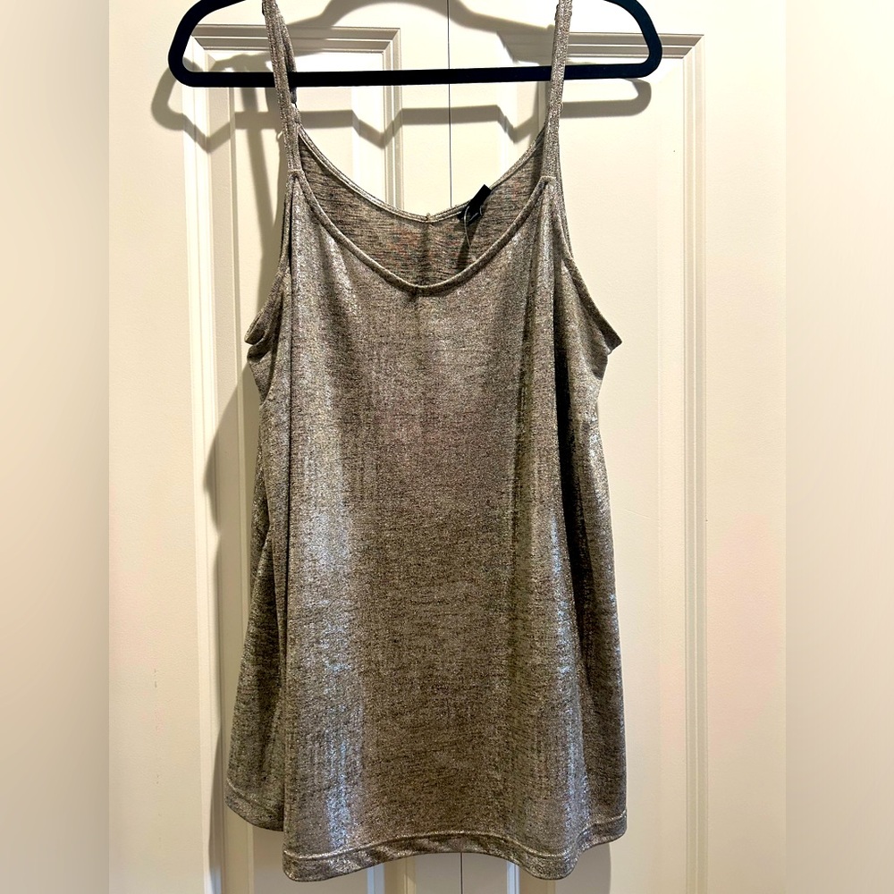 Torrid chrome shimmer knit cami.